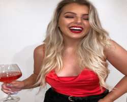 Brittney Lee Saunders consuming alcohol